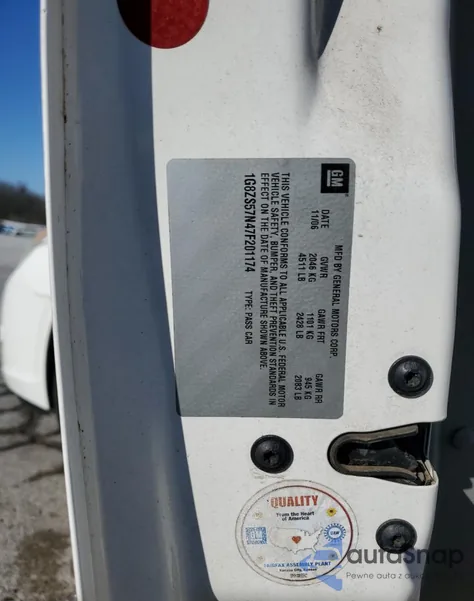 2007 Saturn Aura Xe from USA, damaged, VIN 1G8ZS57N47F201174